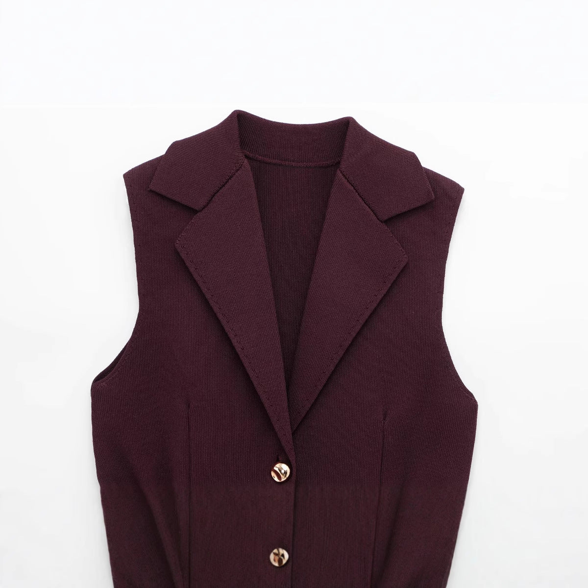 Dam Västar Fällfoldad Mörkröd 100% Polyester-2