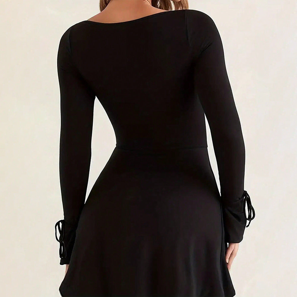 Kvinnors Kort Kjol A-Line Med Slits Högkvalitativt Tyg 5