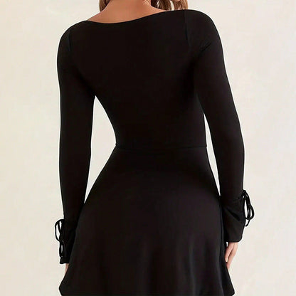 Kvinnors Kort Kjol A-Line Med Slits Högkvalitativt Tyg 5