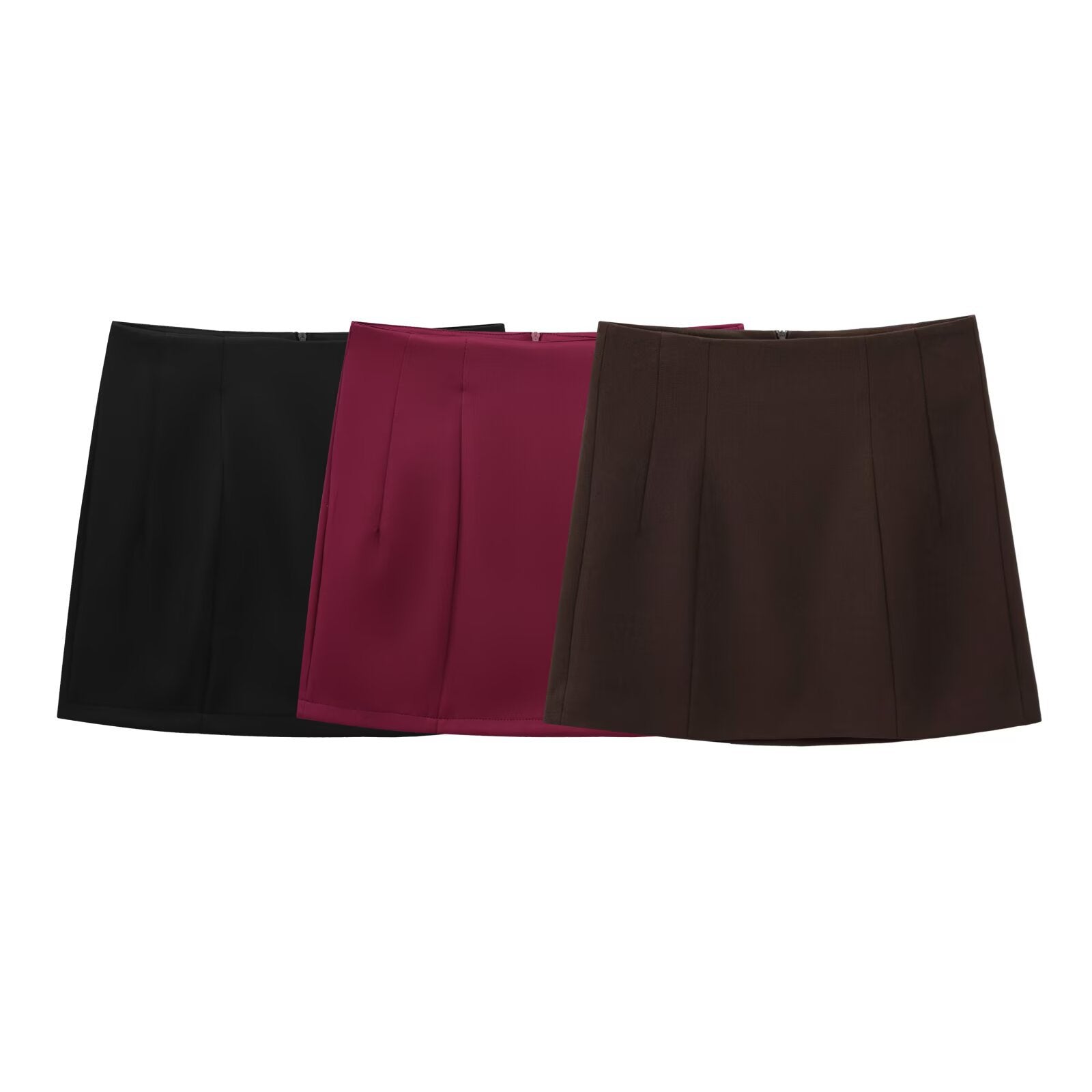 Dam Minikjol A-linjeformad med Knappar Polyester-2