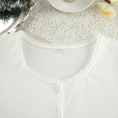 Variant image for Dam Pyjamas Set Rundhalsad Polyester med Trekvartsärmar-4