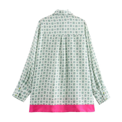 Herr Pyjamas Set Långärmad Punkttryck Mjuk Bomull-3