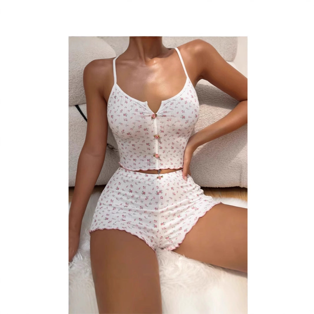 Dam Pyjamas Set Jacquard Camisole Polyester 2