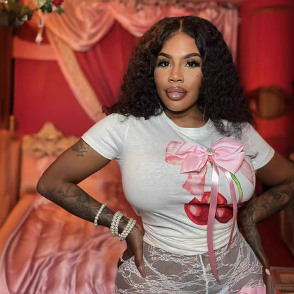 Herr T-shirt Kort Ärmar Rundhals Spandex 3D-Mönster-2