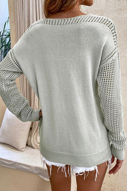 Dam Tröja V-ringad i Polyester med Utskurna Ärmar – Trendig och Bekväm för Vardag och Fest 4