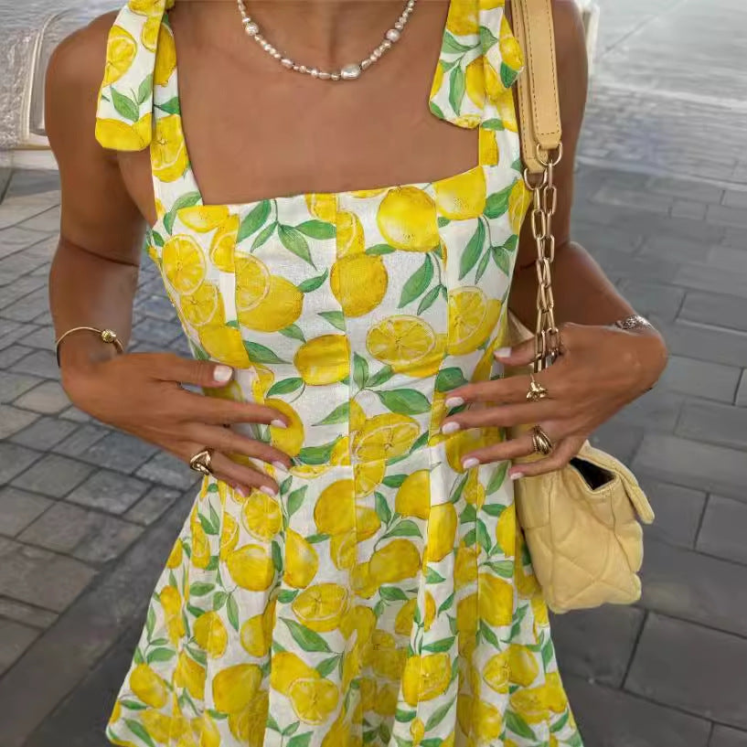 Dam Sommarklänning Justerbara Remmar Citrusdesign Bomix 4