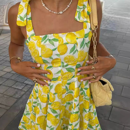 Dam Sommarklänning Justerbara Remmar Citrusdesign Bomix 4