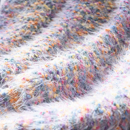 Dam Tröja Färgglad Prickad Akryl och Bomull med Långa Ärmar-3