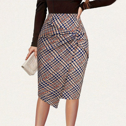 Variant image for Kjol Dam Wrap Asymmetrisk Design i Högkvalitativt Andningsbart Tyg-2