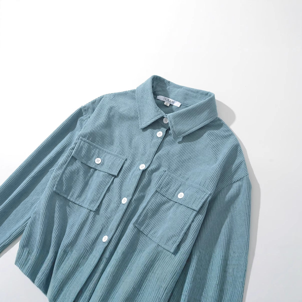Damblus med Elastiska Rufsar och Fickor i Högkvalitativ Bomix – Tidlös och Smickrande Passform, Finns i S-XL 4