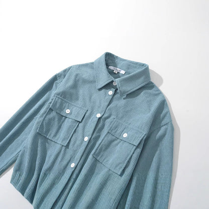 Damblus med Elastiska Rufsar och Fickor i Högkvalitativ Bomix – Tidlös och Smickrande Passform, Finns i S-XL 4