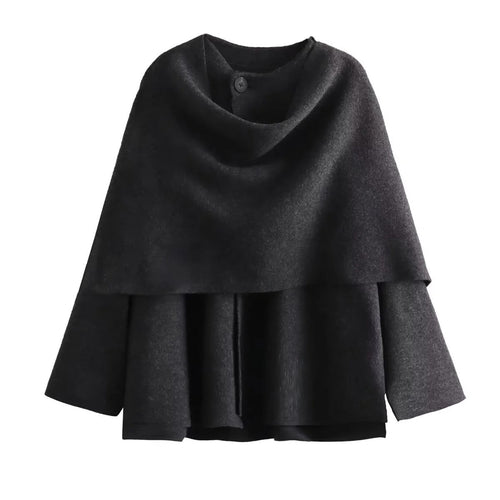 Damjacka Wrap Modern Design Mjuk Material för Dam 1