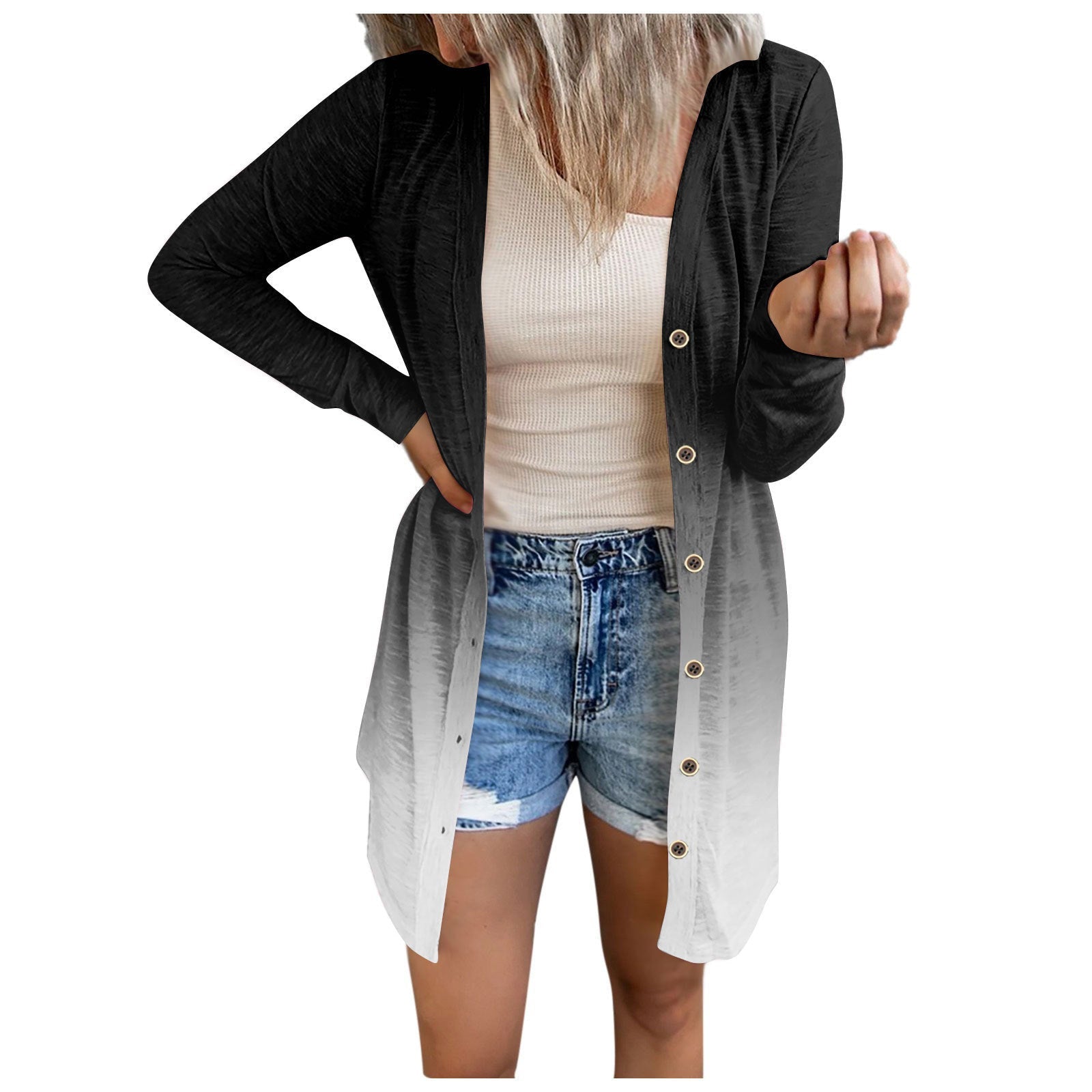 Dam Kappa i Hållbart Material – Vardaglig och Elegant Passform, Perfekt för Alla Säsonger 14