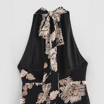 Dam Klänning Bodycon V-ringning 3D-nät Polyester-4