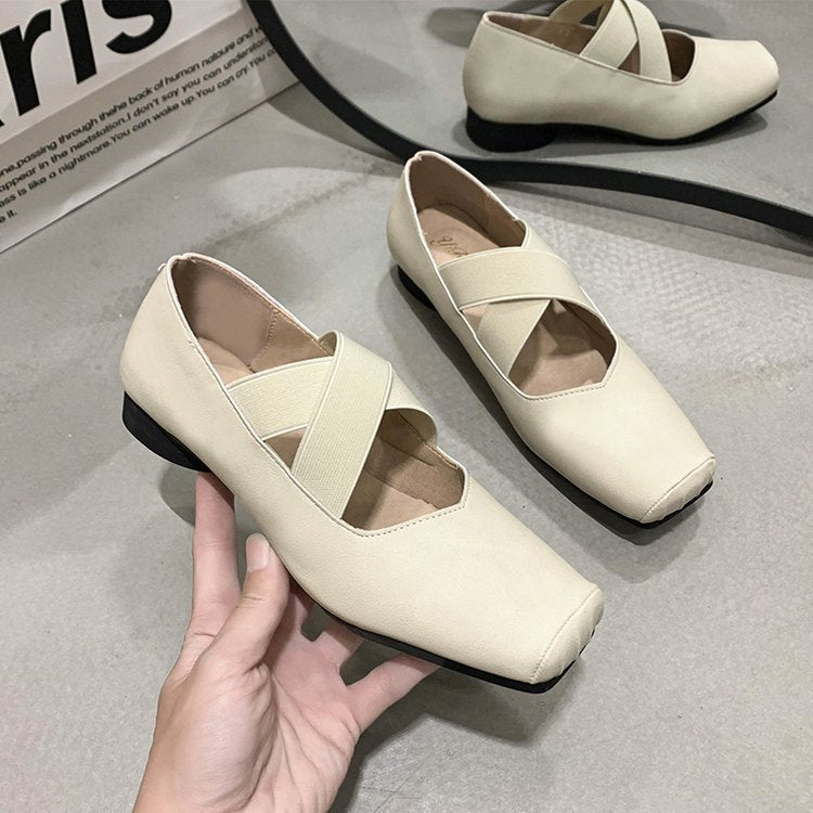 Dam Ballerina Skor Elastisk Design Hållbara Material 2