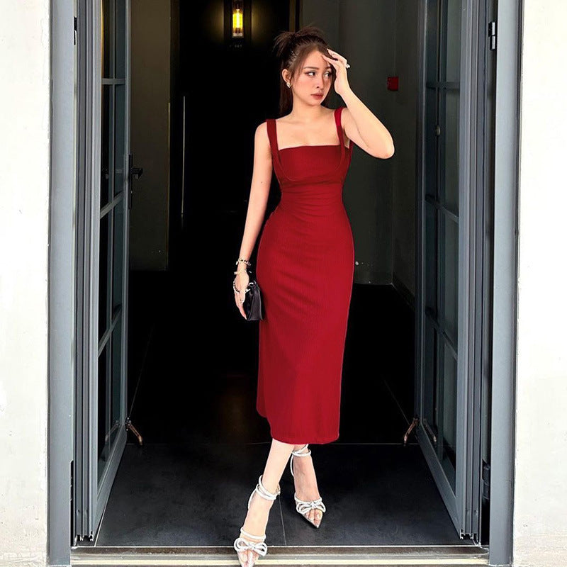 Fina Damklänningar Långärmad Fyrkantig Halsringning i Stretchmaterial – Eleganta och Smickrande för Alla Tillfällen 8