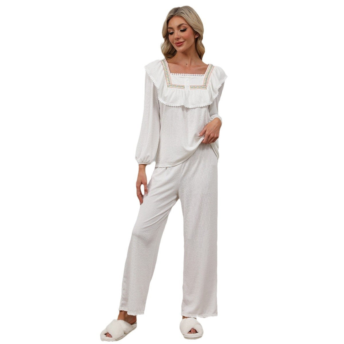 Kvinnors Bekväma Set Avslappnad Polyester-5