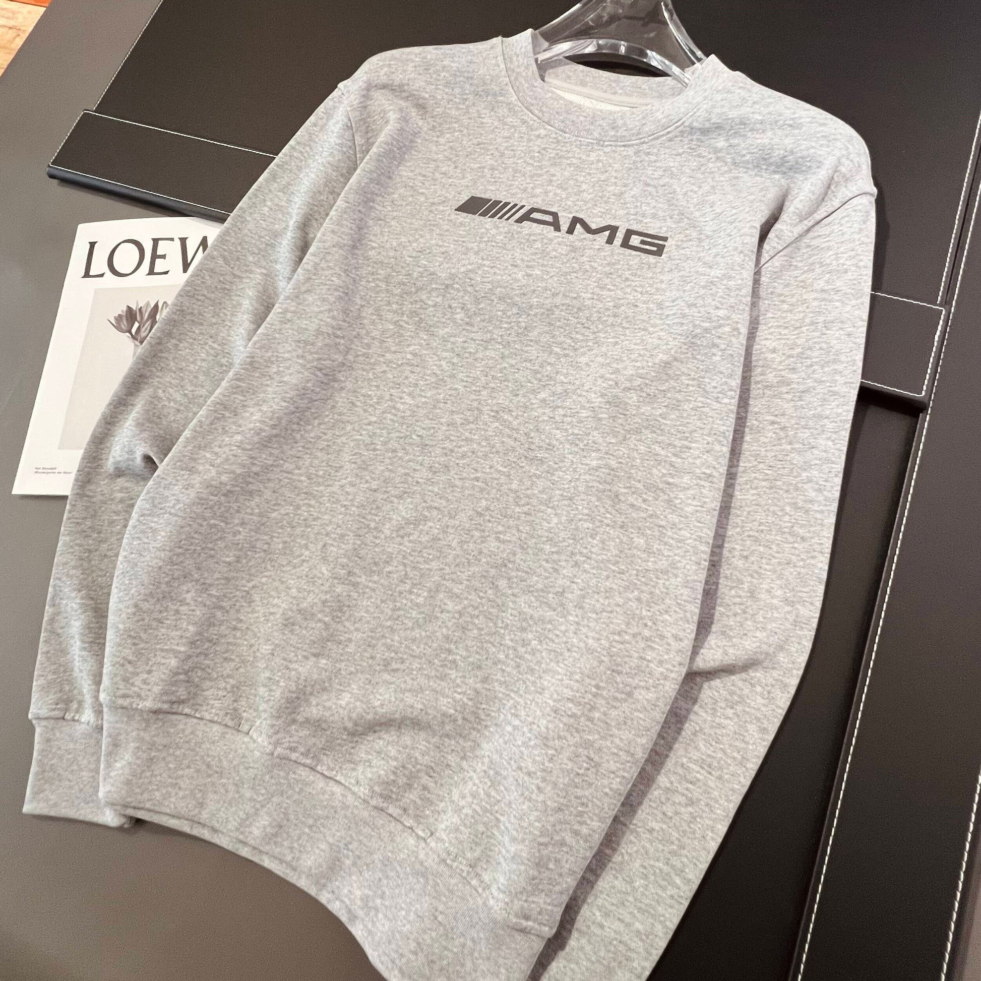 Herr Tröja Rund Halsringning Löst Monterad 100% Bomull-2