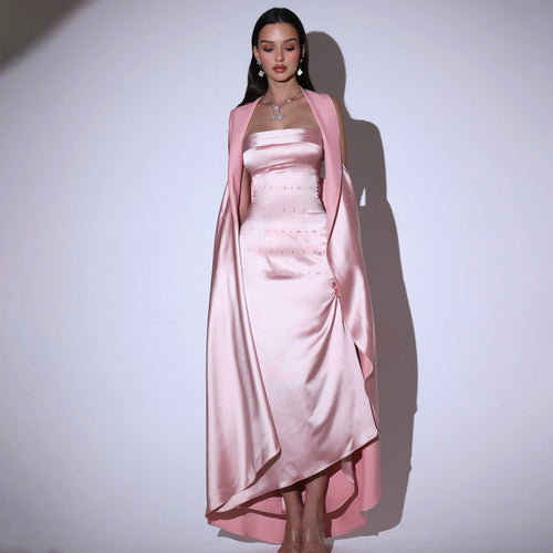 Kvinnors Aftonklänning Bustier Satin Elegant Figur-Hugging Design 1