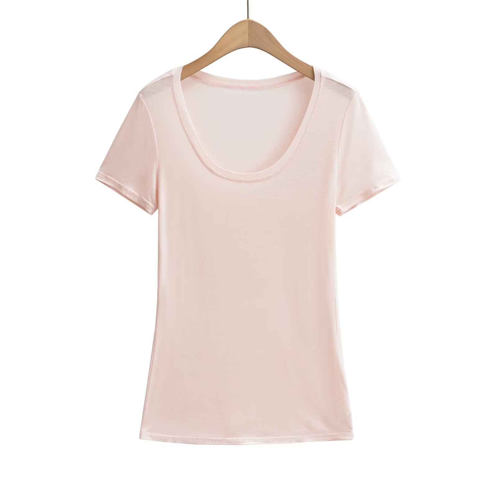 Variant image for Kvinnors T-Shirt Basmodell Rund Hals Bomull-5