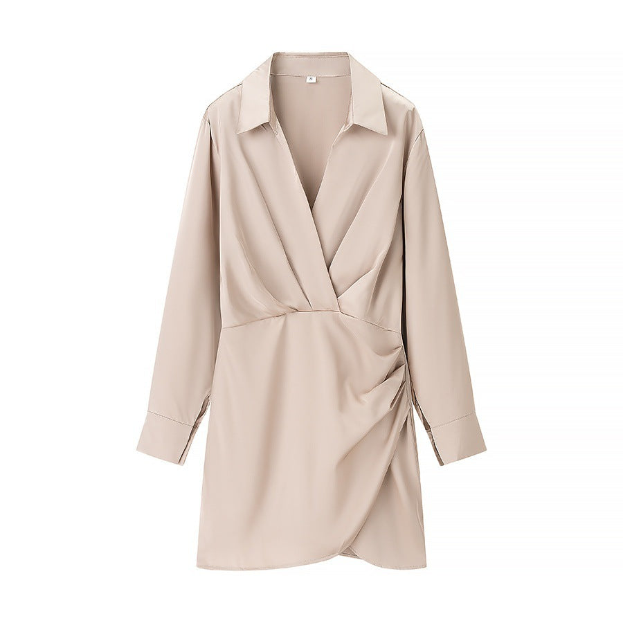 Skjortklänning Dam Utställda Hem Andningsbart Tyg 1