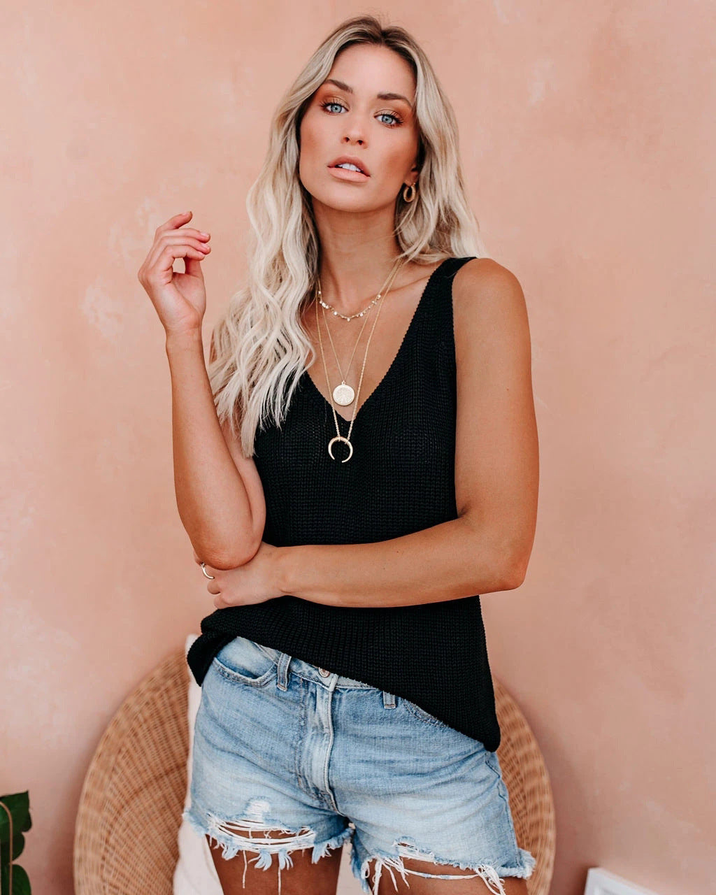 Variant image for Dam Väst Ärmlös Urban 100% Bomull-19