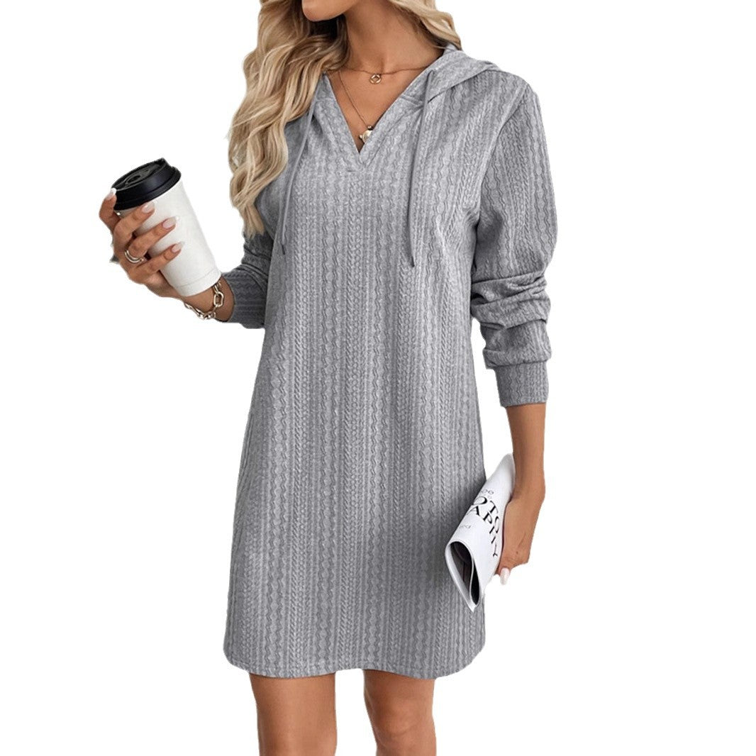 Damklänning Lång Ärmar Elegant Polyester-6