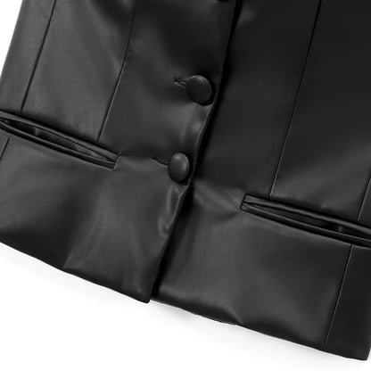Kvinnors Väster Syntetiskt Läder Modern Design 4