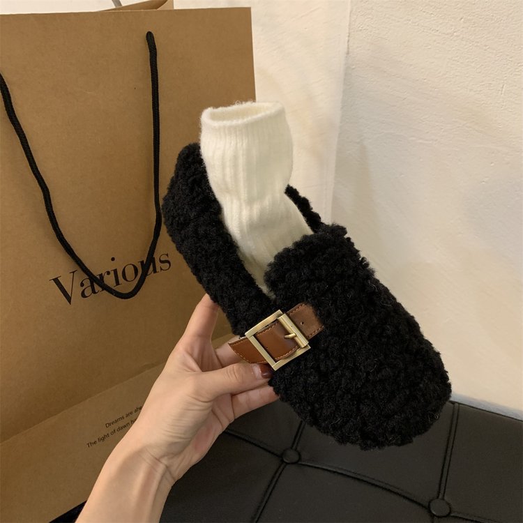 Kvinnor Mulor Fleece Bekväm Design med Dekorativt Spänne 10