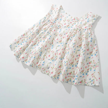 Kvinnors Off-Shoulder Klänning Blommig Lätt Tyg 4