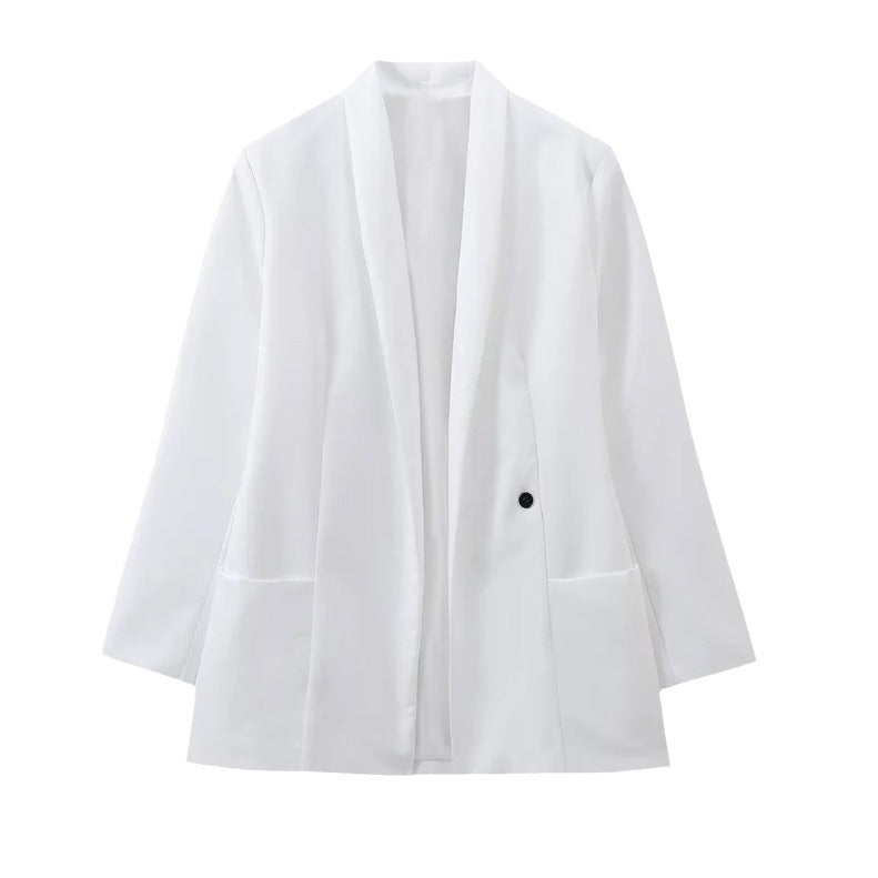 Asymmetrisk Blazerklänning för Kvinnor i Högkvalitativt Tyg – Elegant och Mångsidig för Arbete och Kvällsevenemang 6