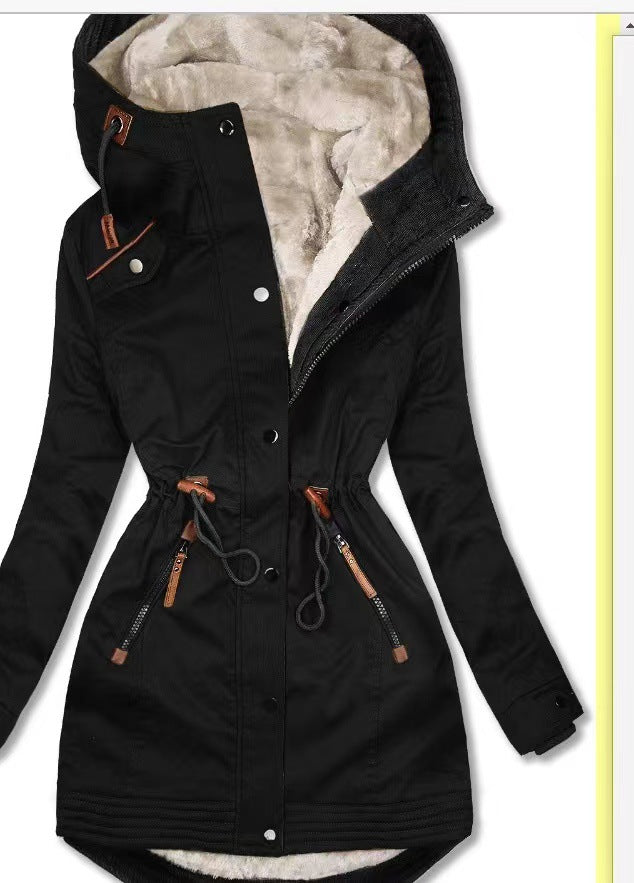 Dam Kappa Glamour Varm Polyester Elegant Tidlös-1