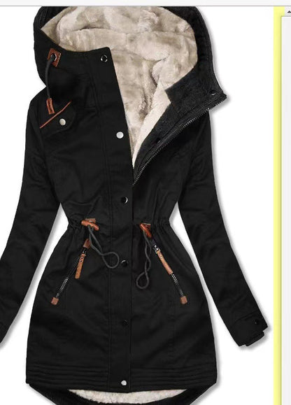 Dam Kappa Glamour Varm Polyester Elegant Tidlös-2