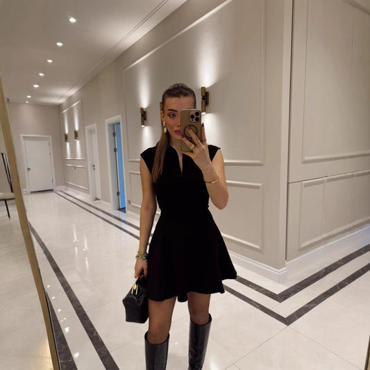 Kvinnor Sportklänning A-Line Kort Polyester-1