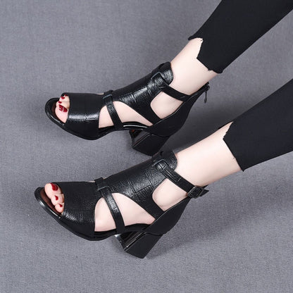 Dam Sandaler Peep-Toe Trendig Design i Kvalitetsmaterial 3