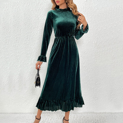 Dam A-linjekjol Maxi Högkvalitativt Tyg-5