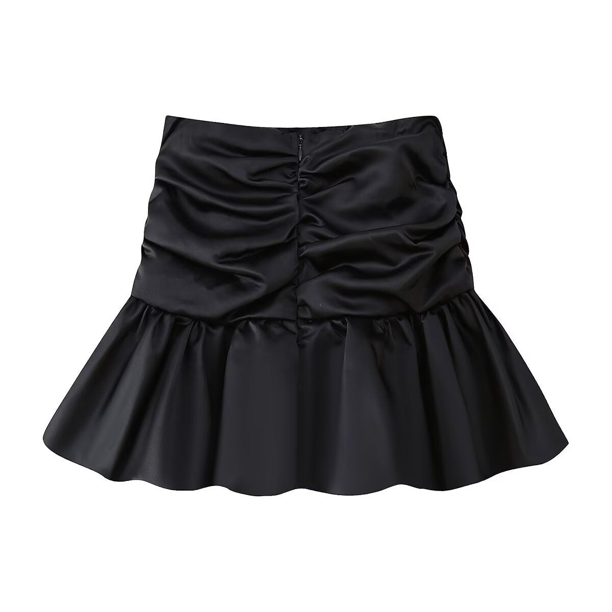 Kvinnors Kort Kjol Puffad Polyester Blommönster-2