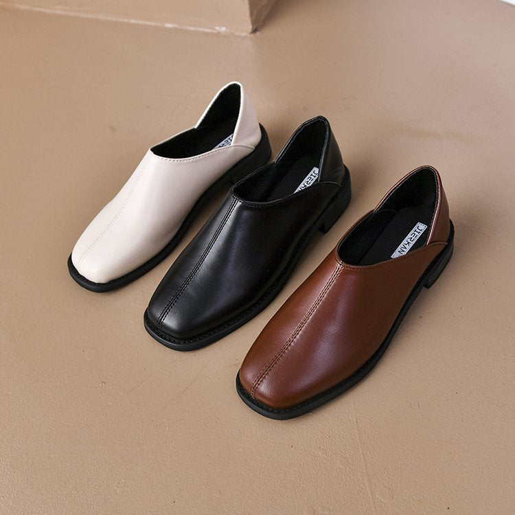 Dam Trosor Elegant Läder Bekväm Passform-5