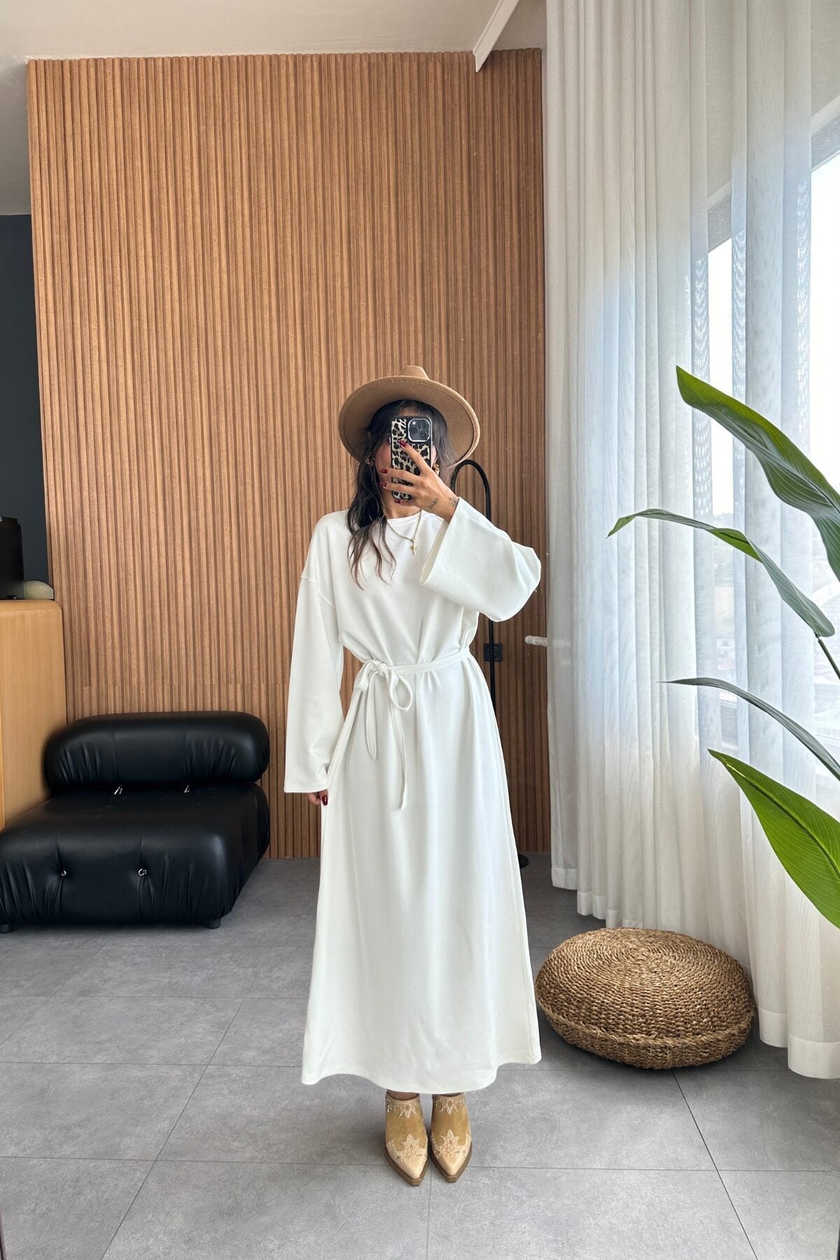 Variant image for Dam Långklänning Löst Draperad Polyester för Fest-1