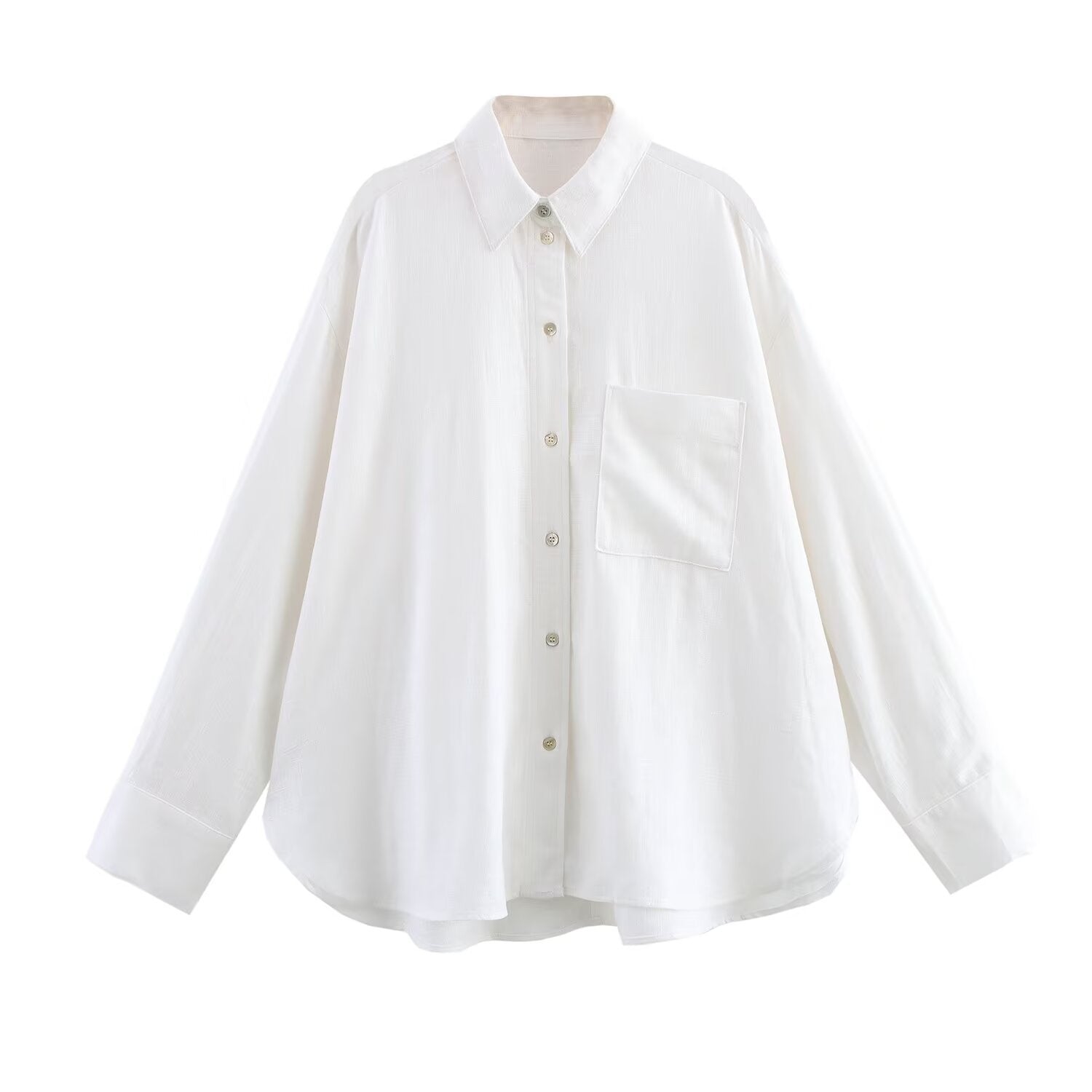 Variant image for Dam Skjorta Casual Linne Polyester Trendig-1