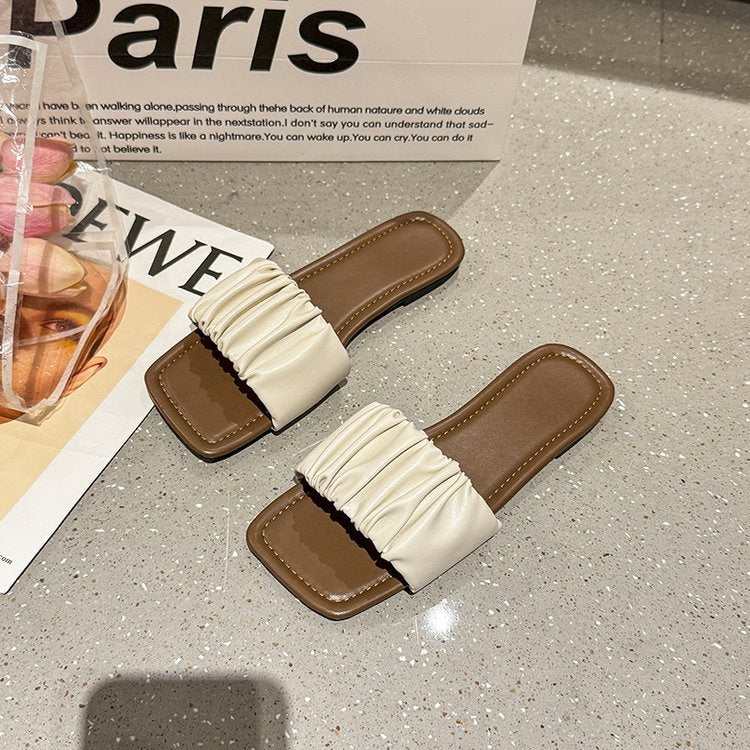 Dam Badskor Öppna Elegant Design med Icke-Glidande Sula Syntetmaterial 4