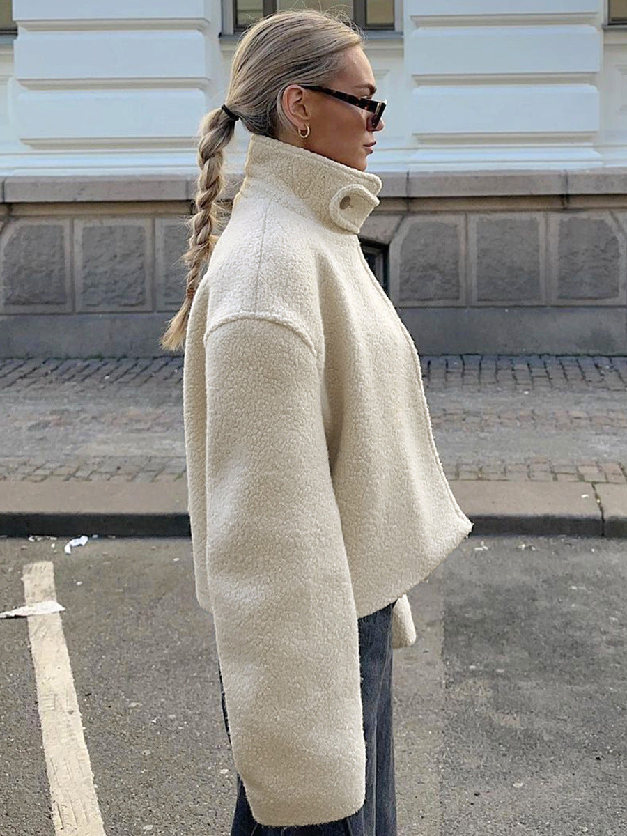 Dam Fleecejacka Statkrage Mjuk Fleece-5