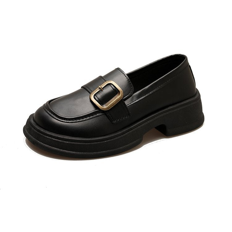 Kvinnor Loafers Elegant Spänne Lättvårdad Material-1
