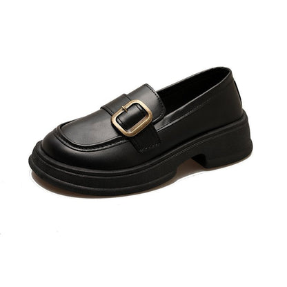 Kvinnor Loafers Elegant Spänne Lättvårdad Material-1