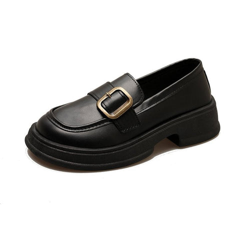 Kvinnor Loafers Elegant Spänne Lättvårdad Material-1