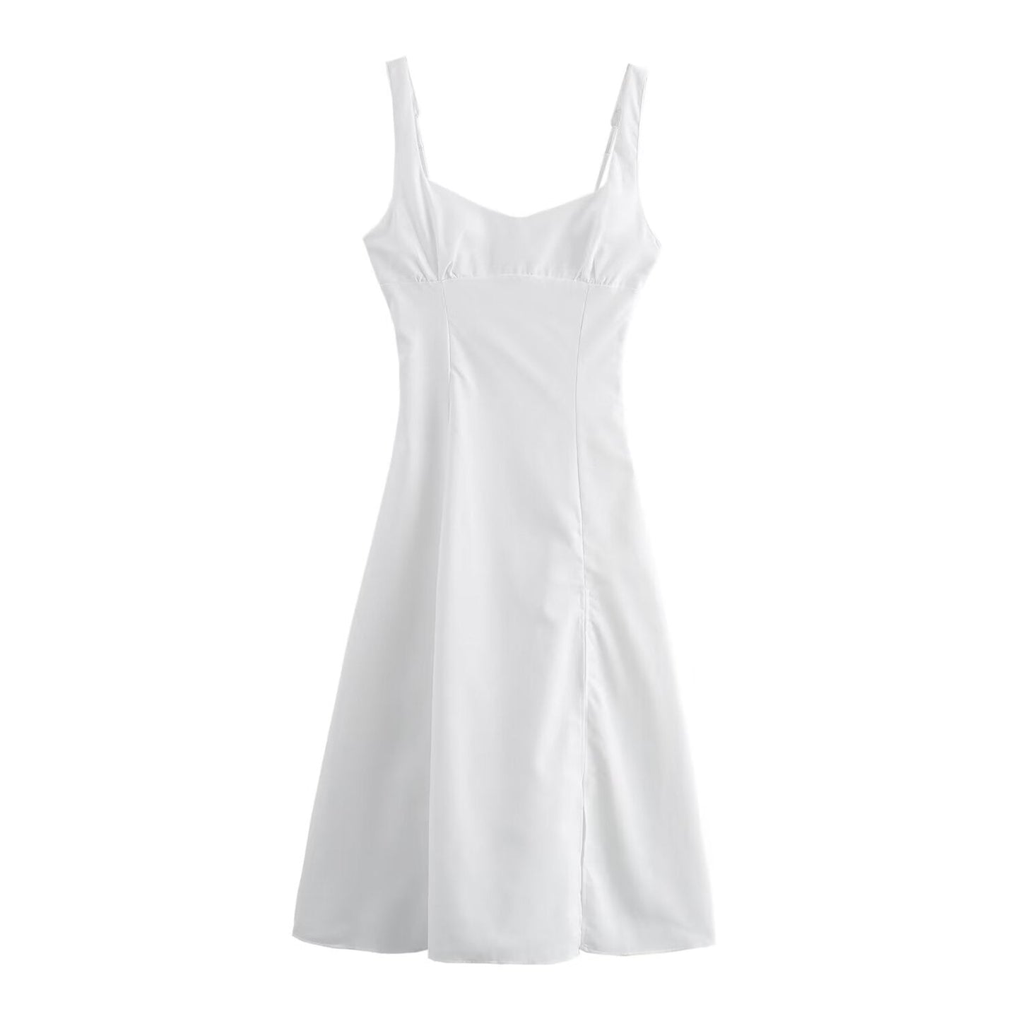 Damklänning V-ringad Lång Polyester med Patchwork för Sommarfester-1