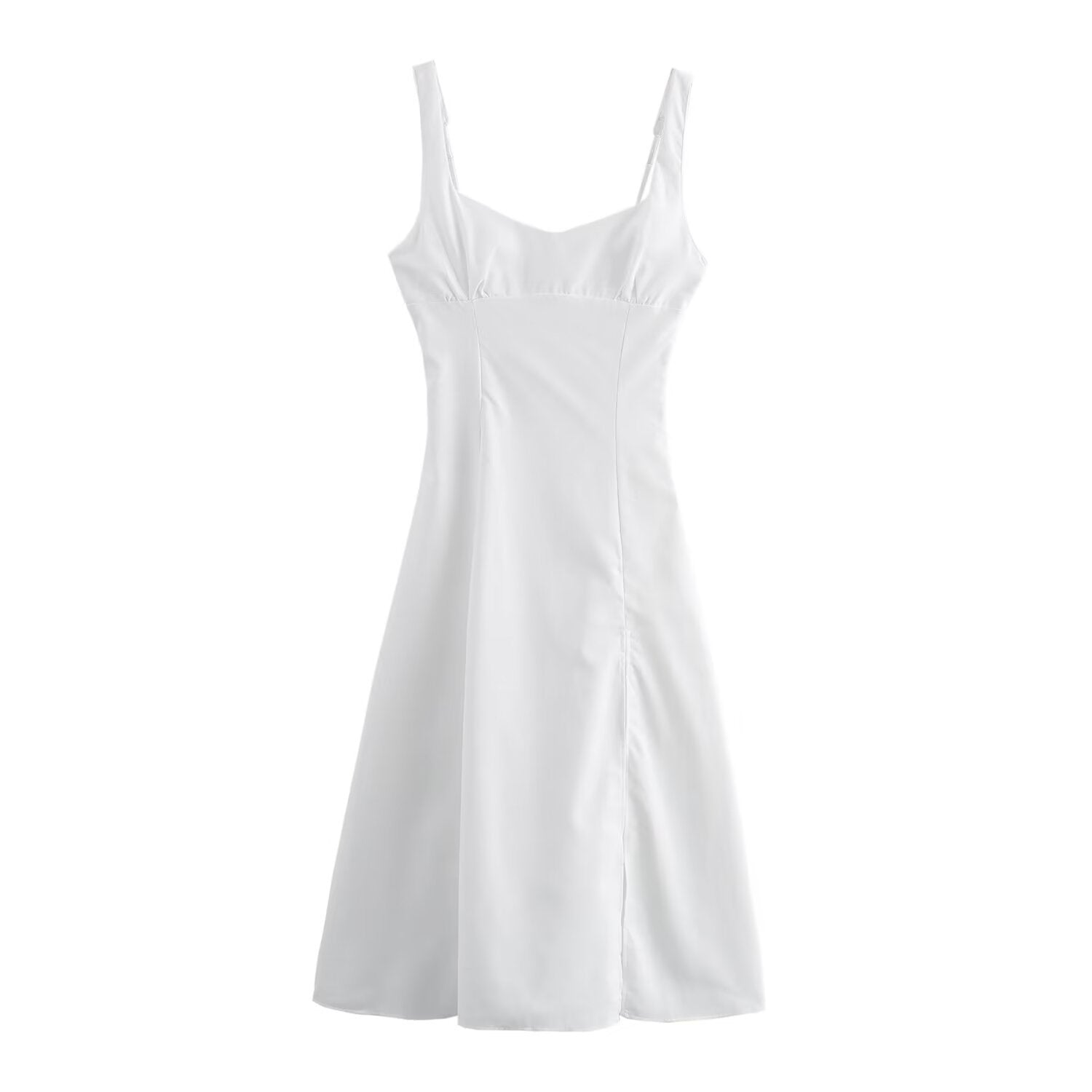 Damklänning V-ringad Lång Polyester med Patchwork för Sommarfester-1