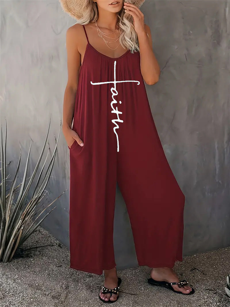 Variant image for Snygga Byxor Dam Loose Fit Tryckt Polyester-16