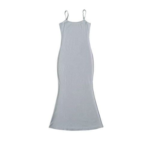 Dam Klänning A-Linje Justerbara Bärare Bomullsblandning 1