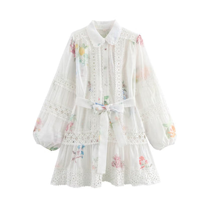 Variant image for Fina Damklänningar A-linjeformad med Peter-Pan Krage Polyester-1